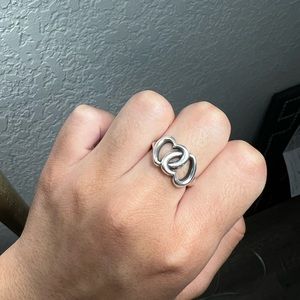 James Avery Linked Hearts Ring